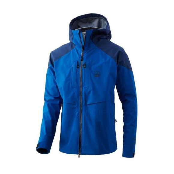 Huk Fishing Icon X Superior 3L Waterproof Windproof Hooded Jacket Sz M - Picture 1 of 7